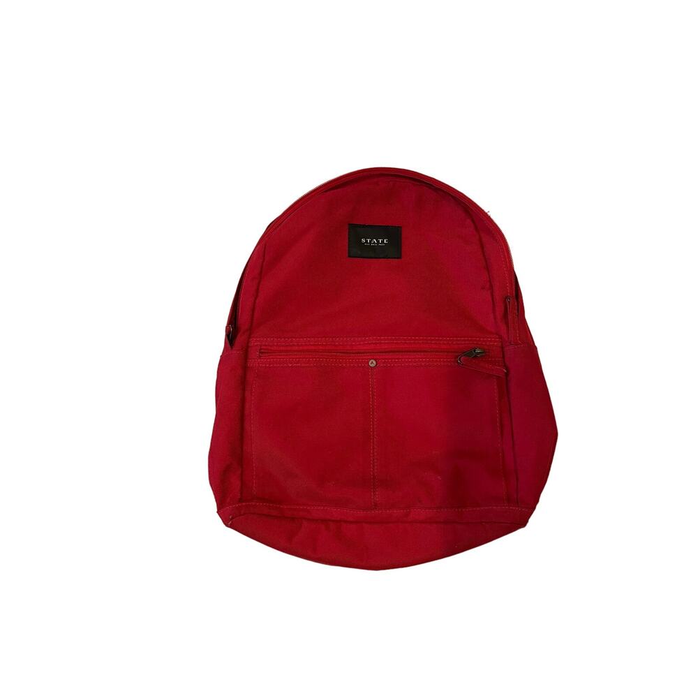 State Red One Section Backpack Diaper Bag